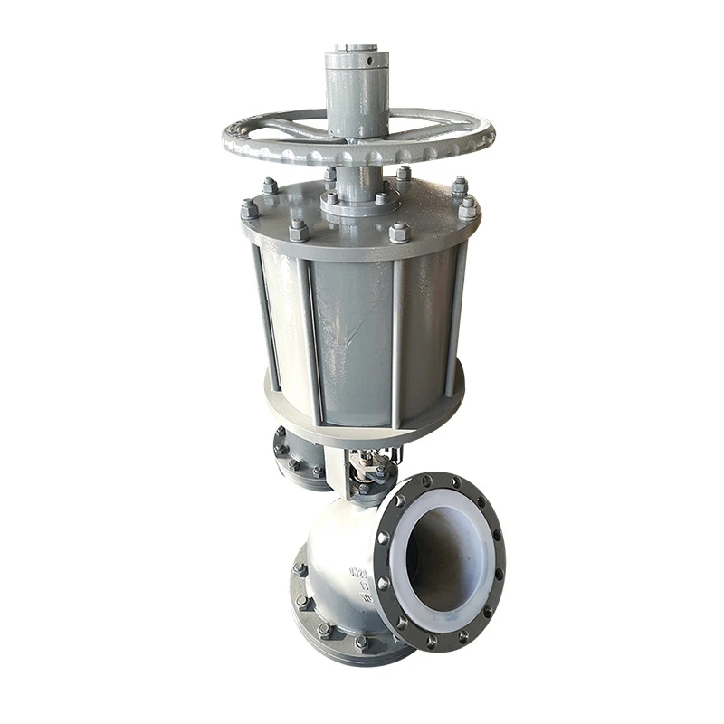 Pneumatic Fluorine Lined Discharge Valve